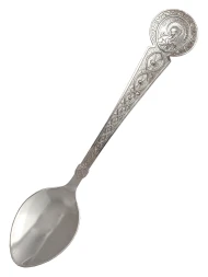 Серебряная чайная ложка "Богородица Семистрельная"