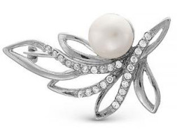 Серебряная брошь