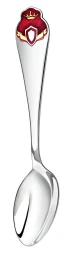 Серебряная детская ложка «Принцесса» с эмалью
