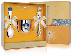 Набор детского серебра «Принц» с погремушкой