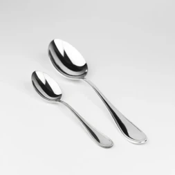 Серебряный столовый набор "Капелька" на 1 персону (2 предмета)