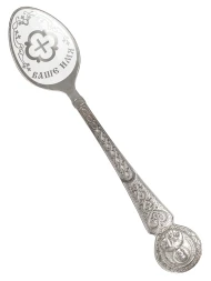 Серебряная чайная именная ложка «Арсен» с крестом