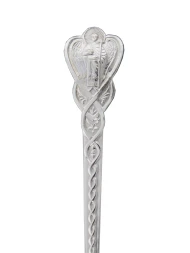 Серебряная чайная именная ложка «Андрей» с крестом