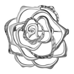 Серебряная брошь