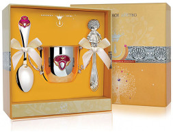 Набор детского серебра «Принцесса» с погремушкой