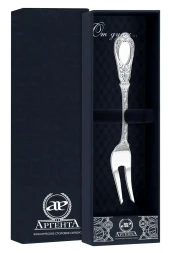 Серебряная вилка для лимона "Фамильная"