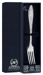 Серебряная столовая вилка «Морозко»