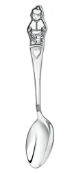 Серебряная детская ложка «Мальчик» с чернением
