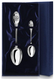 Серебряный столовый набор "Единство" на 1 персону (2 предмета)