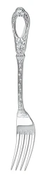 Серебряная десертная вилка "Фамильная"