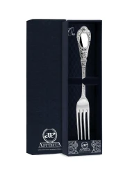 Серебряная столовая вилка "Фамильная"