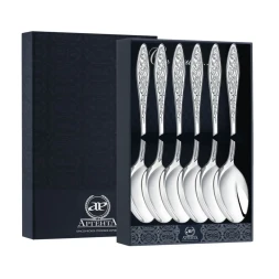 Набор из 6 серебряных десертных ложек «Морозко»