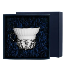 Чашка чайная «Ангел» с чернением