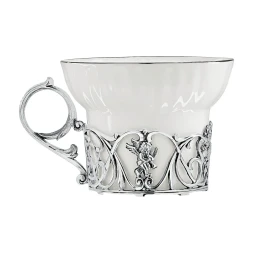 Чашка чайная «Ангел» с чернением