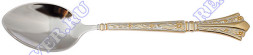 Серебряная чайная ложка с золочением