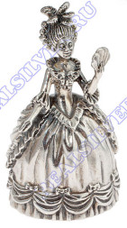 Серебряный колокольчик «Дама»