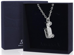 Серебряный брелок «Форд»