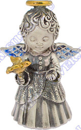 Серебряный колокольчик «Вера» с золочением