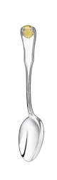 Серебряная чайная ложка «Визит» с золочением