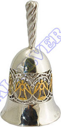 Серебряный колокольчик с золочением