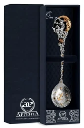 Серебряная чайная ложка «Зодиак-Стрелец»