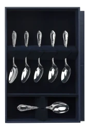 Серебряный кофейный набор "Фамильный" на 6 персон (6 предметов)