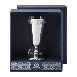 Серебряная рюмка №4 с рисунком «Квадрат»