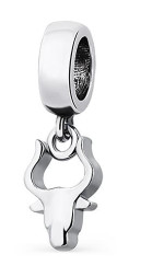 Серебряный шарм-подвеска