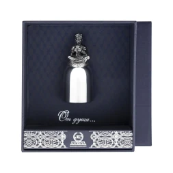 Серебряная стопка перевертыш «Заклинатель змей» с чернением