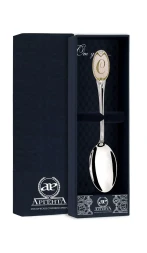 Серебряная чайная ложка с логотипом «С» с золочением