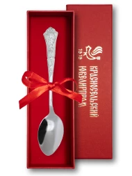 Серебряная чайная ложка «Завиток»