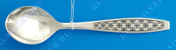 Серебряная чайная ложка «Снежинка» с чернением