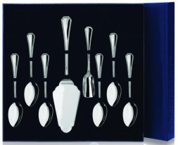  Серебряный чайный набор "Элегант"на 6 персон (8 предметов)