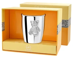 Серебряный детский стакан «Мишутка»