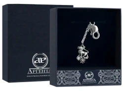 Серебряный брелок «Зодиак-Лев»