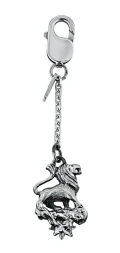 Серебряный брелок «Зодиак-Лев»