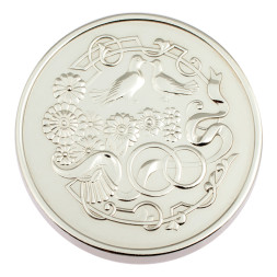 Серебряная монета «Розовая свадьба 10 лет»