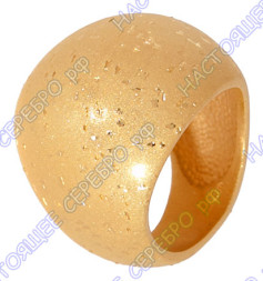 Кольцо с золочением