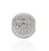 Серебряный фиксатор на браслет «Сияние любви»