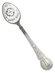 Серебряная чайная именная ложка «Мария» с крестом