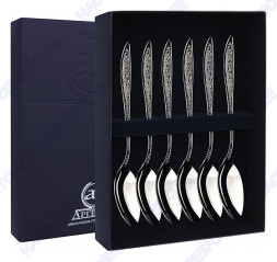 Серебряный набор чайных ложек «Морозко»