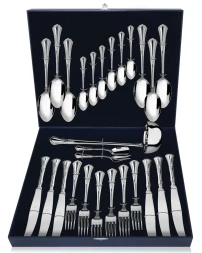Серебряный столовый набор с половником «Фаворит» 27 предметов