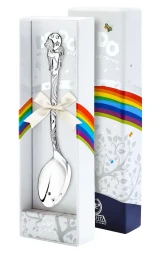 Детская серебряная ложка «Единорог» с чернением