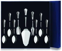 Серебряный чайный набор «Фаворит» из 9 предметов