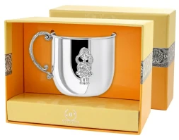 Серебряная детская кружка «Девочка»