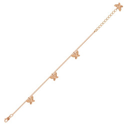 Серебряный браслет с золочение на ногу