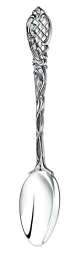 Серебряная чайная ложка «Барокко» с чернением
