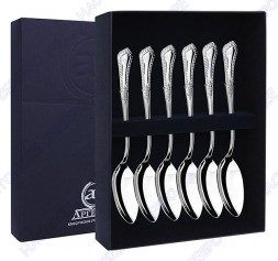 Серебряный набор чайных ложек «Фаворит»