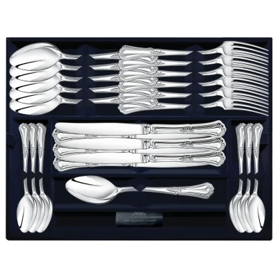 Серебряный столовый набор «Фаворит» на 6 персон (24 предмета)