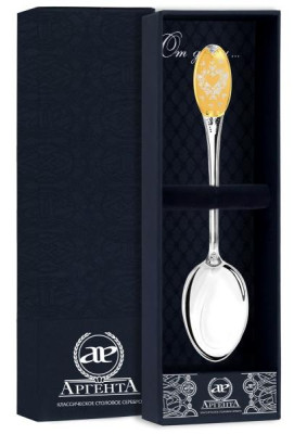 293ЛЖ03002 Серебряная чайная ложка «Бабочка»